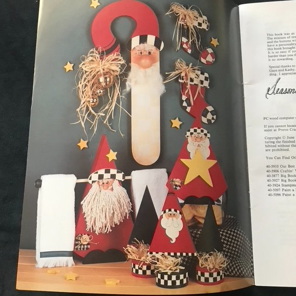 Seasons Greetings Rebecca Carter Christmas Tole Painting Christmas Santa 39 pgs. - Picture 3 of 8